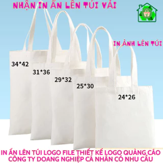 [Giá sỉ] Túi vải bố, Túi vải Canvas trơn Màu Be - Màu Đen không khóa kéo
