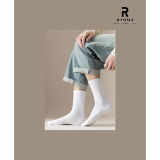 Tất vớ Nam Nữ, Tất vớ cao cổ RYOMA, chất liệt cotton dệt kim,dày dặn,ấm áp, thấm hút mồ hôi chân