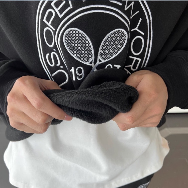 Bộ Nỉ Thể Thao Cổ Tròn Phối Hoạ Tiết TENNIS  Sành Điệu, Chất Liệu Nỉ Ngoại Mềm Mịn Thấm Hút Mồ Hôi Cực Tốt
