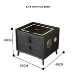 Tủ Đầu Giường, Táp Đầu Giường Thông Minh Có Đèn Led Điều Chỉnh 3 Chế Độ, Sạc Điện Thoại Không Dây Hàng Nội Địa Trung — ảnh 2