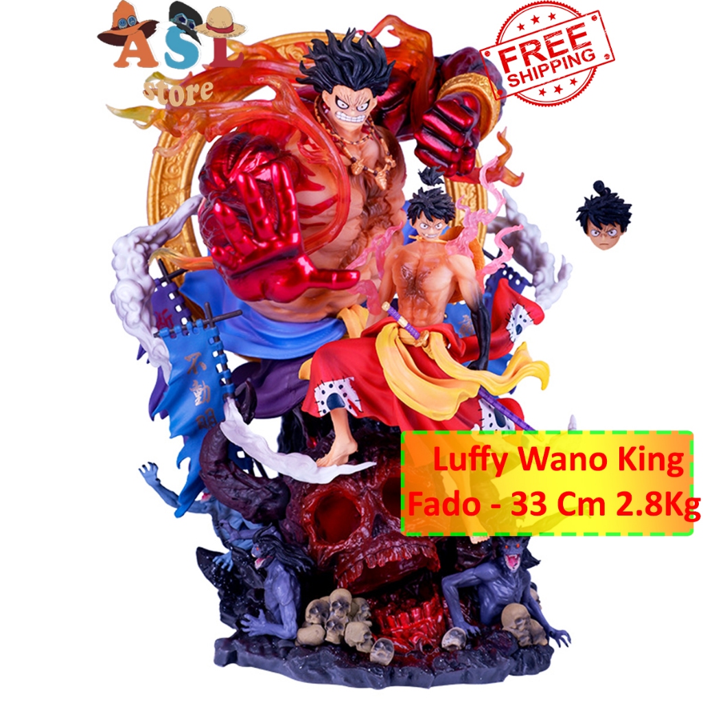 Mô Hình Anime One Piece Luffy gear 4 king Fado trên Onigashima
