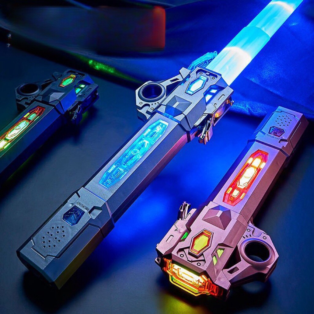 Đồ Chơi Kiếm Ánh Sáng Lazer Dụng Pin Sạc Type C Kiếm Phát Sáng