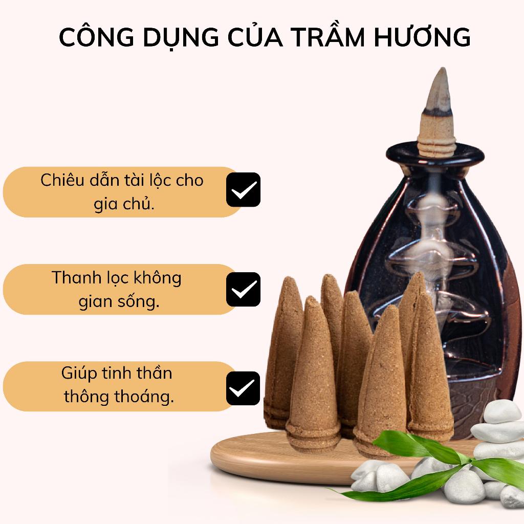 Ảnh Nụ trầm hương THIÊN MỘC HƯƠNG nhang trầm tự nhiên sạch, nguyên chất hộp 10 nụ 3