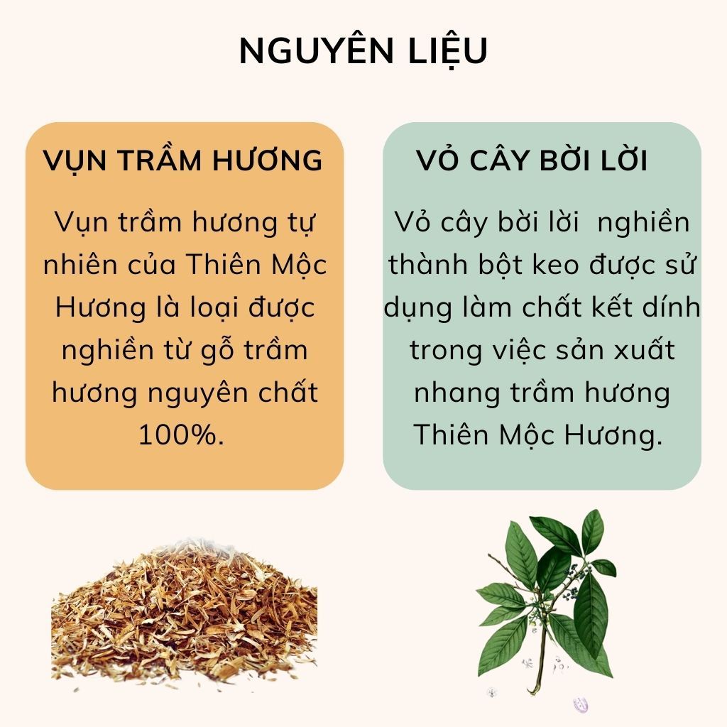 Ảnh Nụ trầm hương THIÊN MỘC HƯƠNG nhang trầm tự nhiên sạch, nguyên chất hộp 10 nụ 2