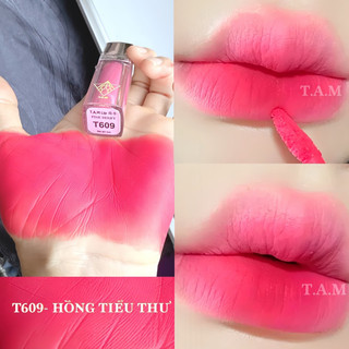 Son môi Hồng tiểu thư màu hồng ngọc chính hãng son mịn môi không trôi lì kháng nước T.A.M PINK BERRY