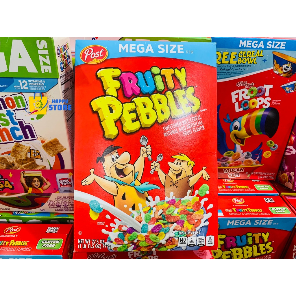 HÀNG NHẬP MỸ NGŨ CỐC ĂN SÁNG FRUITY PEBBLES MEGA SIZE 779GR Shopee