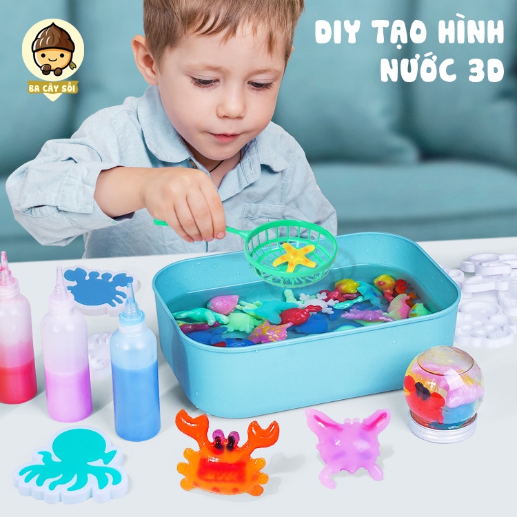 Đồ chơi Diy tạo hình nước 3d, thạch nước ma thuật tạo hình Aqua Fairy.
