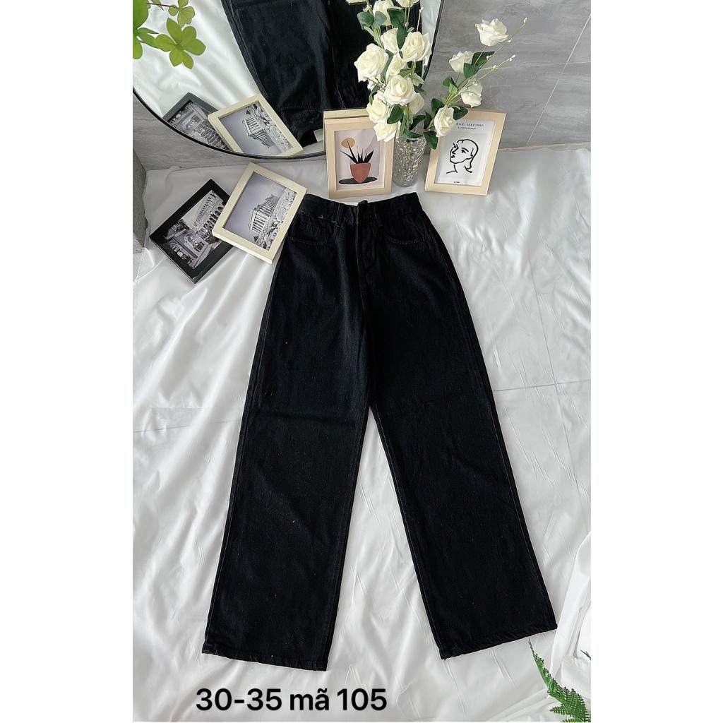 Quần Jean Nữ Bigsize MS105 Ống Suông Rộng Lưng Cao Nhiều Màu Tôn Dáng Mặc Đi Biển 55-90kg 2KJEANS | BigBuy360 - bigbuy360.vn