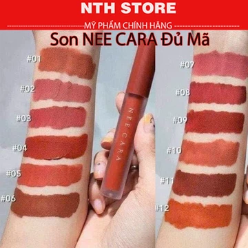 Son Kem Nee Cara Velvet Matte Lip Glaze Son Thái Lan Bền Màu Không Trôi