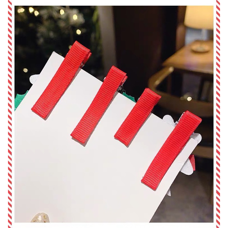 Set Vỉ 5 Kẹp Tóc Noel Xinh Xắn, Đáng Yêu,Ấm Áp Dịp Giáng Sinh Phụ Kiện Tóc Cho Nữ Và Bé Gái Empoli
