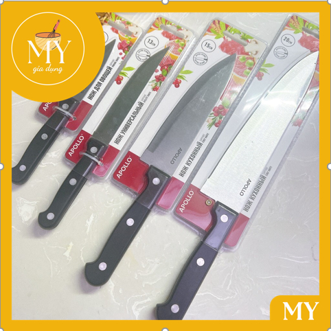 Dao  APOLLO Cao Cấp - Dao bếp thái thịt - Củ quả size 8cm -13cm - 15cm - 20cm