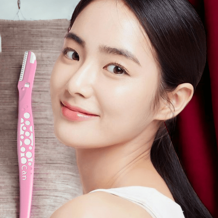 Dao Cạo Lông Mày Lưỡi Thép Có Màng Bảo Vệ Dành Cho Nữ Kai Razor Can Eyebrow 17827 CBM-3P(1 Vỉ 3 Cây)