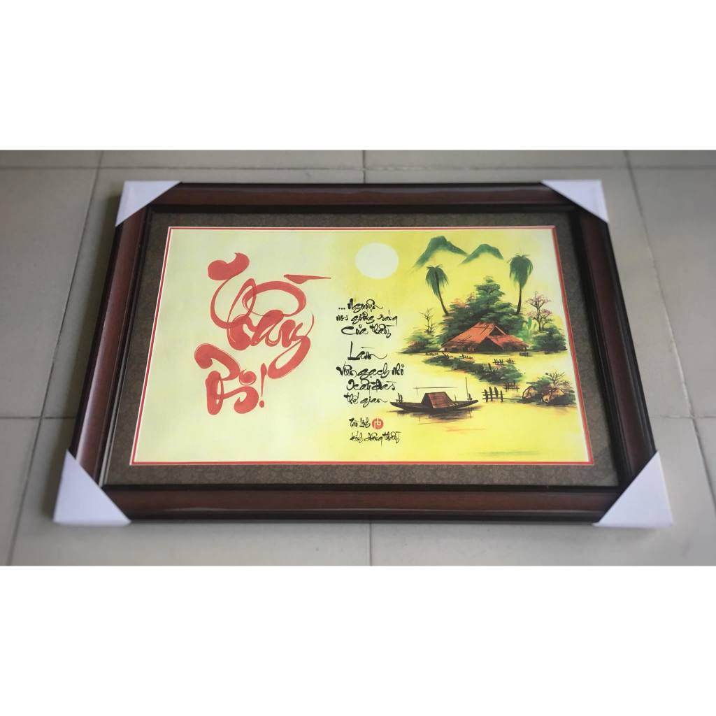 tranh thư pháp về thầy cô, quà tặng ý nghĩa,viết tay thủ công
