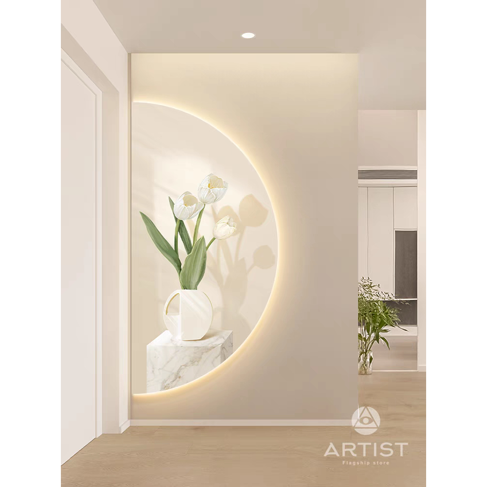 Tranh 3D Led Bán Nguyệt Trang Trí Phòng Khách, Phòng Ngủ, Decor Quán Cafe, Tiệm Nail, Quà Tặng Ohadecor