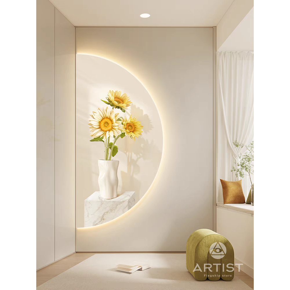 Tranh 3D Led Bán Nguyệt Trang Trí Phòng Khách, Phòng Ngủ, Decor Quán Cafe, Tiệm Nail, Quà Tặng Ohadecor