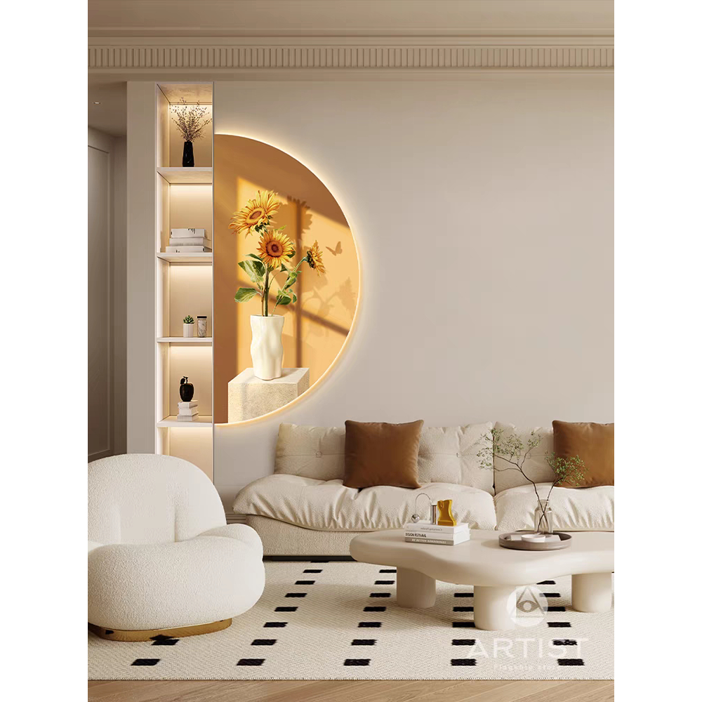 Tranh 3D Led Bán Nguyệt Trang Trí Phòng Khách, Phòng Ngủ, Decor Quán Cafe, Tiệm Nail, Quà Tặng Ohadecor