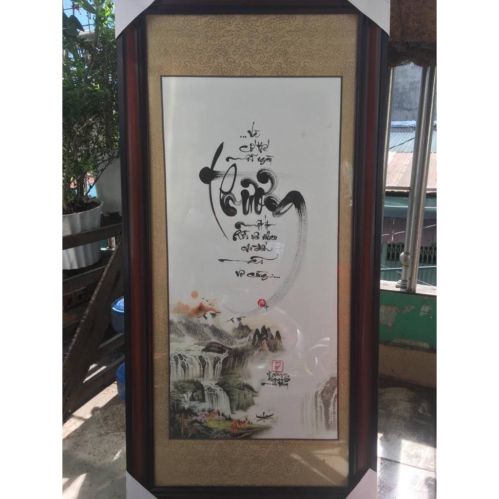 Thư pháp chữ THƯƠNG, quà tặng ý nghĩa, tranh viết tay thủ công