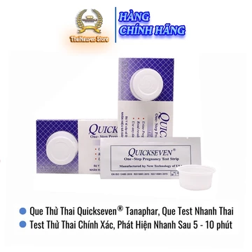 (Che Tên Kín Đáo) Que Thử Thai Quickseven (TANAPHAR) - Giao Hàng Kín Đáo, Test Thử Thai Nhanh, Chính Xác