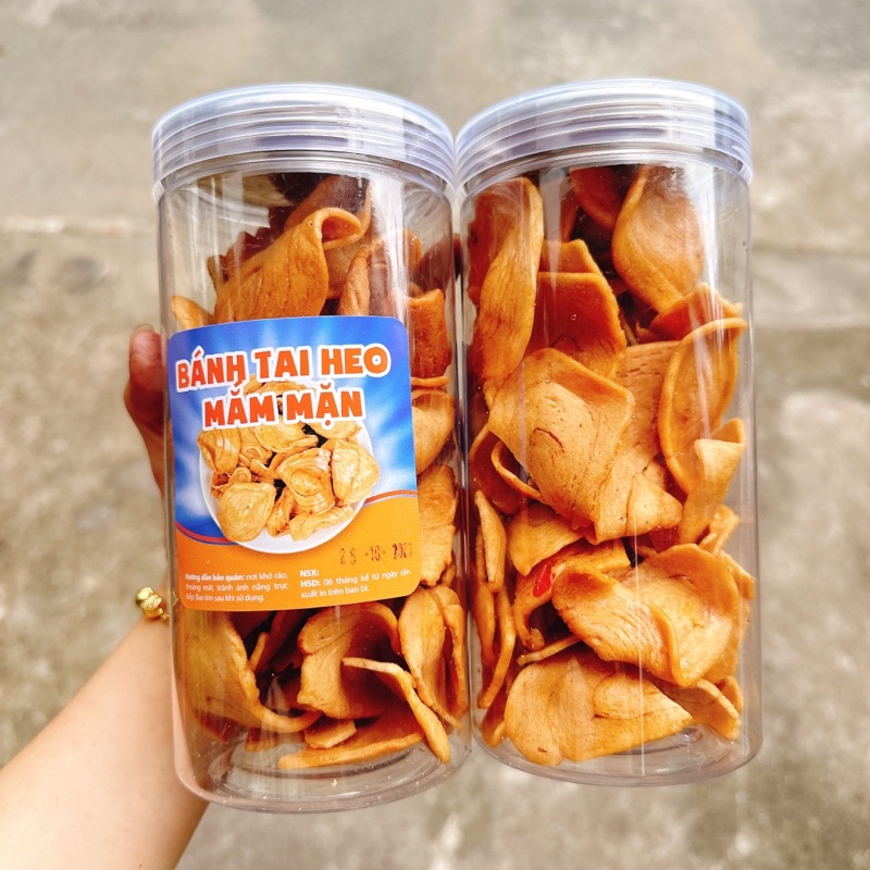 Tai Heo Sốt Mắm Mặn lon pet 230gr