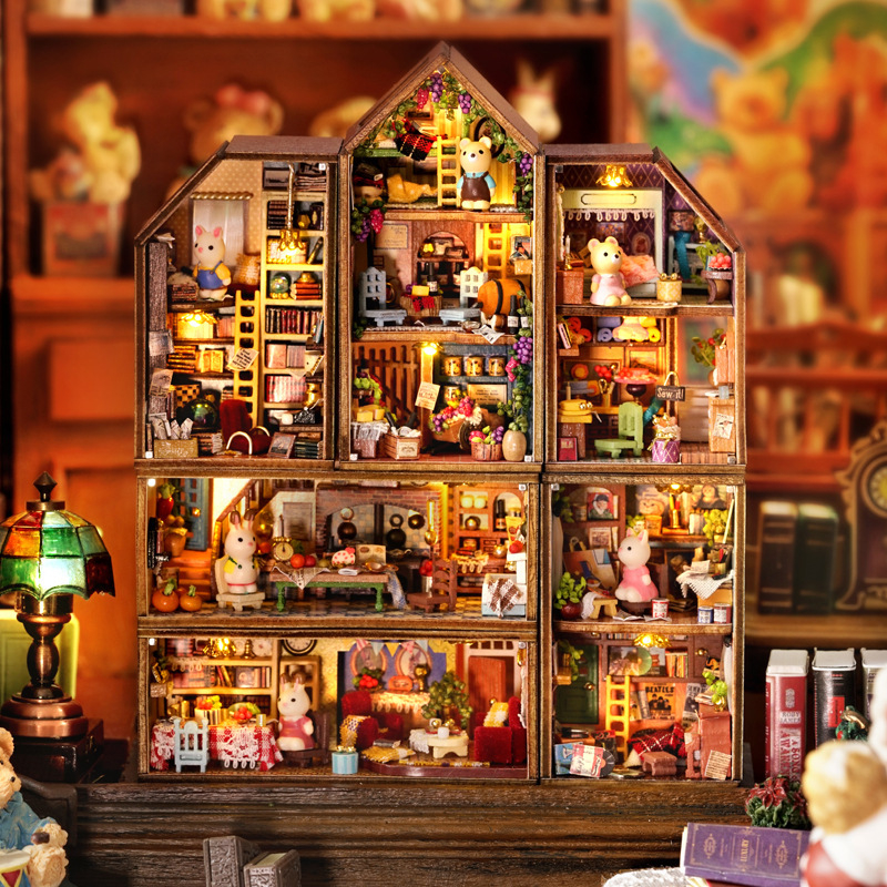 Ảnh Mô hình nhà gỗ, nhà búp bê DIY Thị trấn Mini CUTEROOM 4