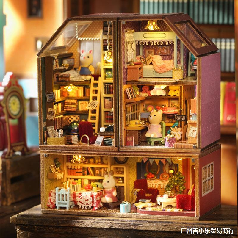 Ảnh Mô hình nhà gỗ, nhà búp bê DIY Thị trấn Mini CUTEROOM 3