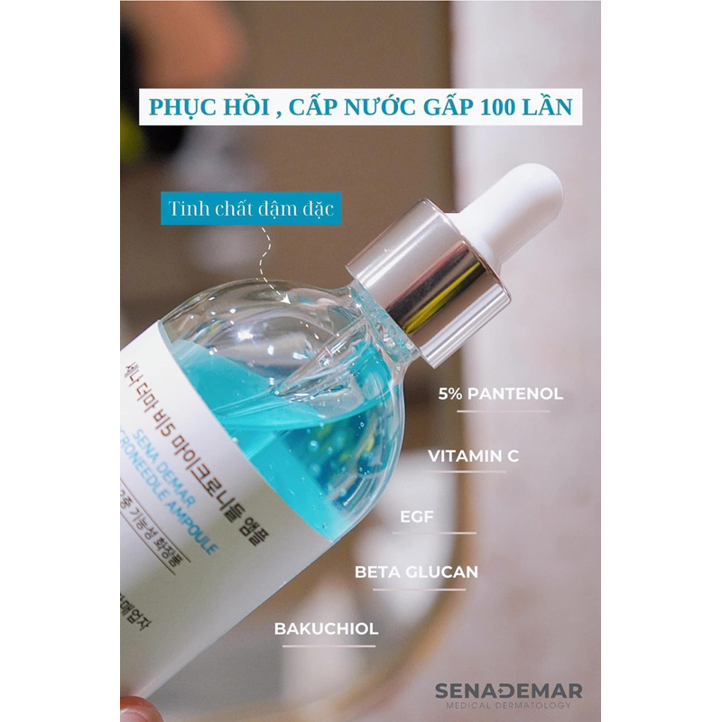 Serum B5 sena demar b5 microneedle ampoule giúp dưỡng ẩm, giảm nhăn, 50ml/100ml - hạn 2028 serum b5 senademar  IS424