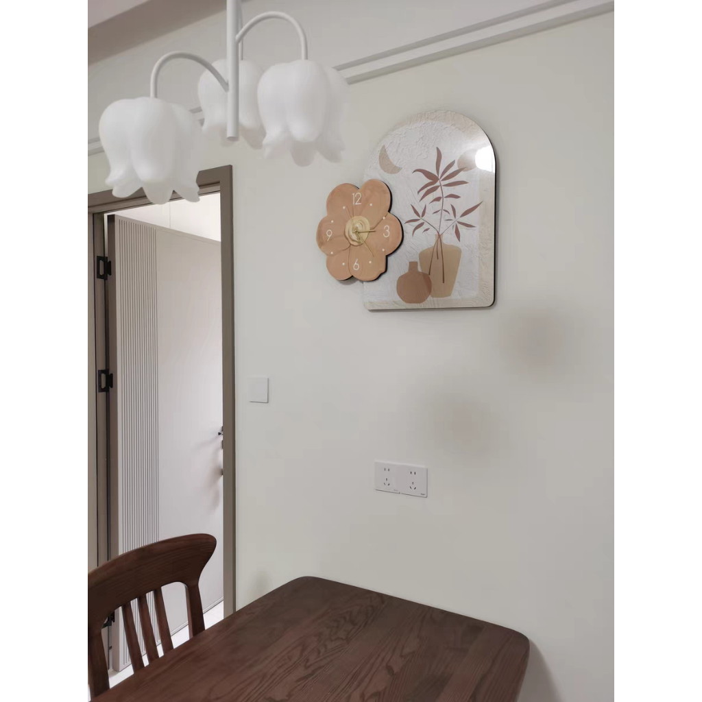 Đồng Hồ Hoa Cúc Có Đèn Led Treo Phòng Khách, Phòng Ngủ, Nhà Bếp, Tranh Trang Trí Lớp Học, Quà Tặng