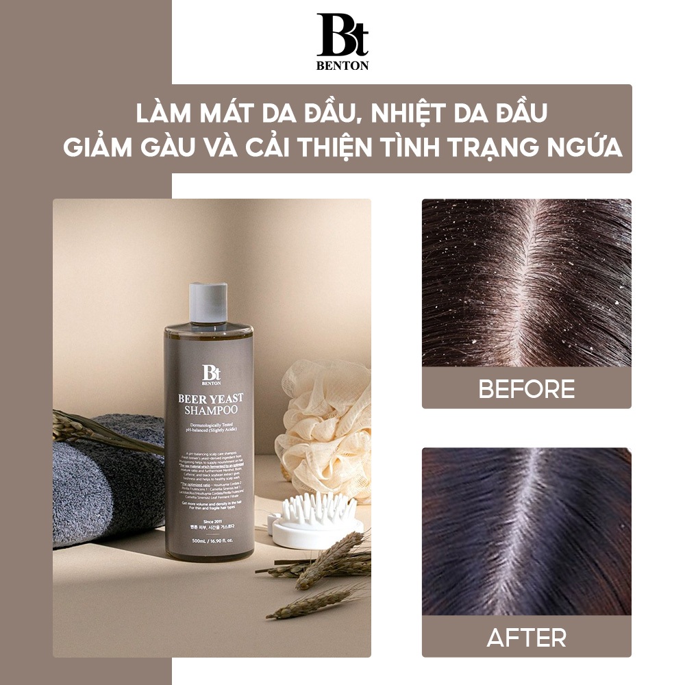 Dầu Gội Đầu Chiết Xuất Men Bia BEER YEAST SHAMPOO 500ml | Shopee Việt Nam