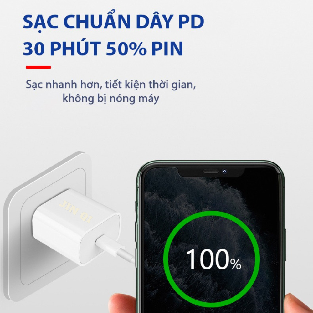 Bộ sạc nhanh PD 45W USB-C Không Nóng Máy An Toàn Sử Dụng Tương thích Ai Phôn Bảo hành 2 năm