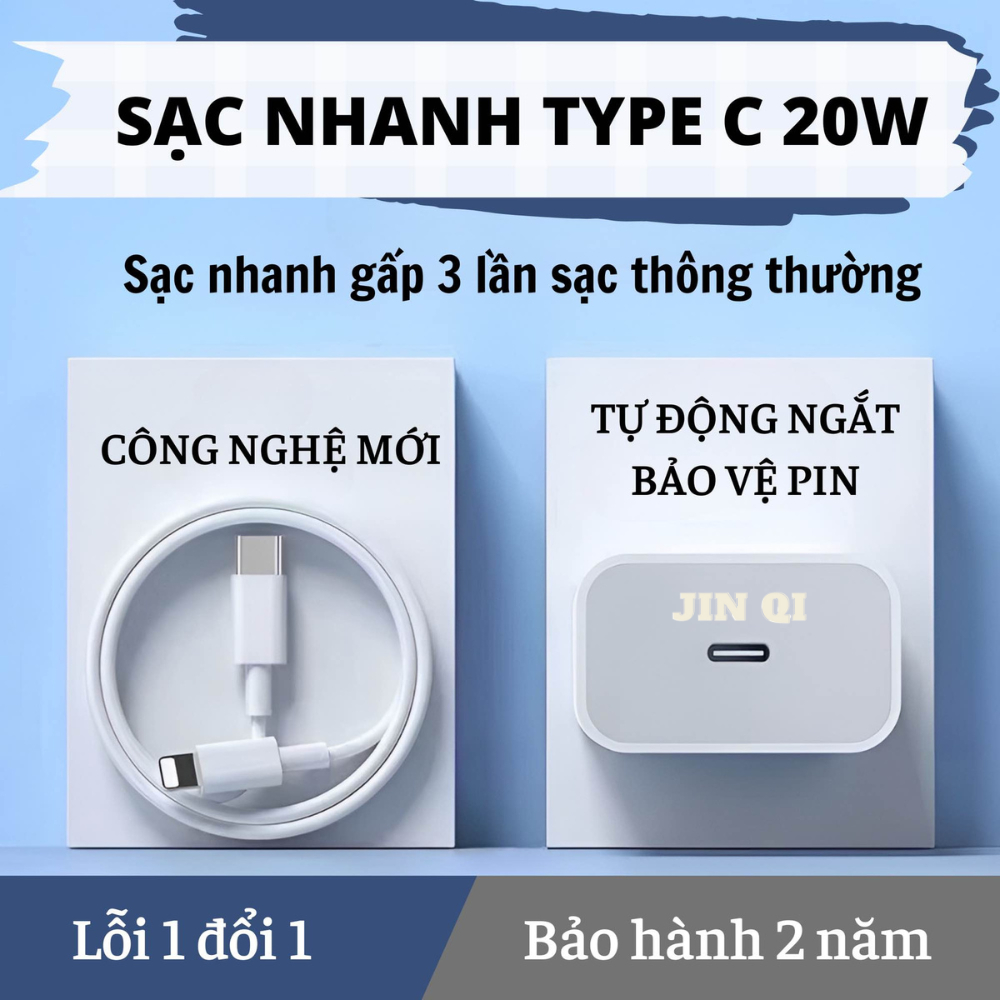 Bộ sạc nhanh PD 45W USB-C Không Nóng Máy An Toàn Sử Dụng Tương thích Ai Phôn Bảo hành 2 năm