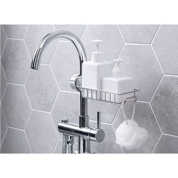 GIÁ INOX ĐỂ ĐỒ CÀI VÒI RỬA BÁT