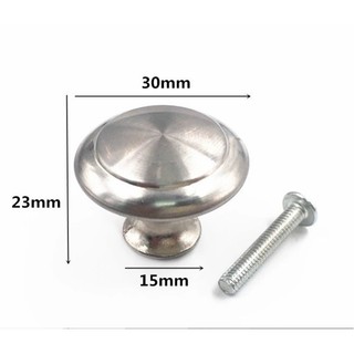 set 10 núm cửa inox tròn kèm ốc, tay nắm kéo các cánh cửa