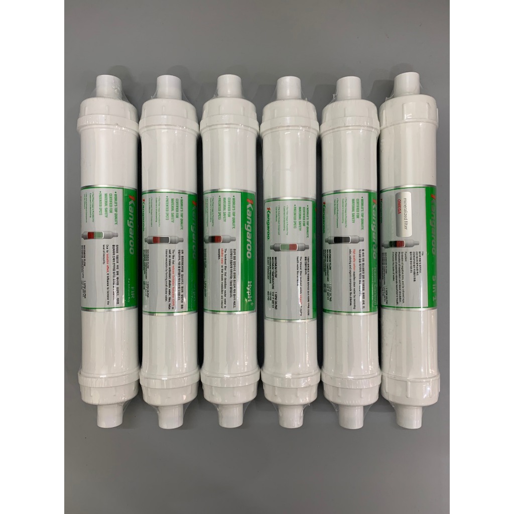 Combo 6 Lõi Chức Năng Hydrogen+ Kangaroo Gồm Lõi Fir+, OrpH+, HypH+, Mineral+, Nano Carbon+ Và 5in1+ Chính Hãng