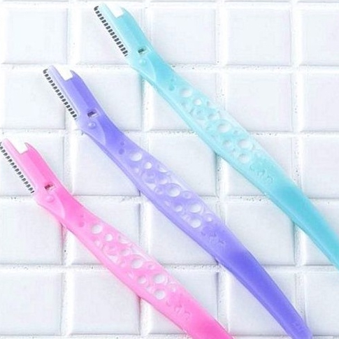 Dao Cạo Lông Mày Lưỡi Thép Có Màng Bảo Vệ Can Kai Eyebrow For Women 17827 ( Set 3 Cây )