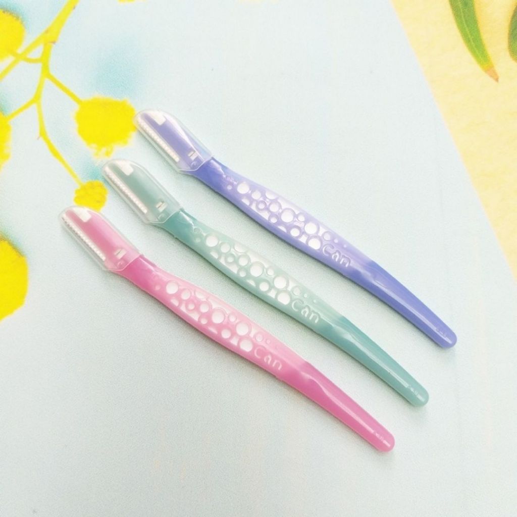 Dao Cạo Lông Mày Lưỡi Thép Không Gỉ Kai Eyebrow For Women 17827 (Set 3 Cây)