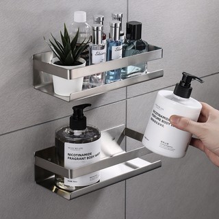 Kệ đựng gia vị Inox SUS304 cao cấp dán tường, Kệ để dầu gội sữa tắm - KGV02