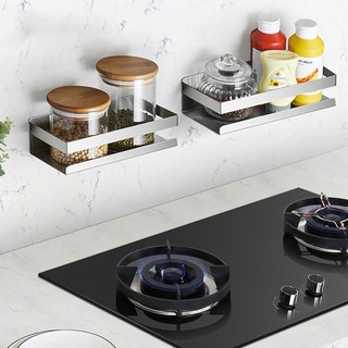 Kệ đựng gia vị Inox SUS304 cao cấp dán tường, Kệ để dầu gội sữa tắm - KGV02