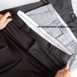 [ BIGSIZE UP TO 135KG ] Quần tây công sở nam Luxury vải giãn 4 chiều cạp tăng chỉnh 5cm 10cm. QACC99