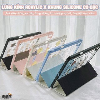 [Premium] Bao da case i pad Cute Acrylic, phối màu pastel, in 3D & chống ố cho i pad Gen 7 8 9, Air 4 5 6, Pro 11 12.9
