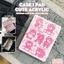 Bao da case i pad Cute Acrylic, phối màu pastel, in 3D & chống ố cho i pad Gen 7 8 9, Air 4 5 6, Pro 11 12.9