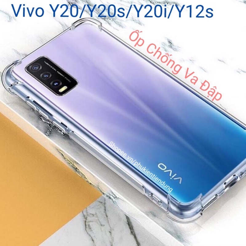 ỐP LƯNG VIVO Y20 Y20S Y20i Y12S Dẻo Trong Suốt Có Cạnh