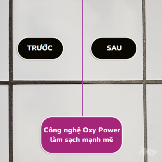 Ảnh Nước Tẩy Trắng Ron Gạch POLIBOY Tẩy Trắng Chỉ Gạch, Làm Sạch Đường Nối Gạch 500ml Không Gây Hại Gạch Men 2