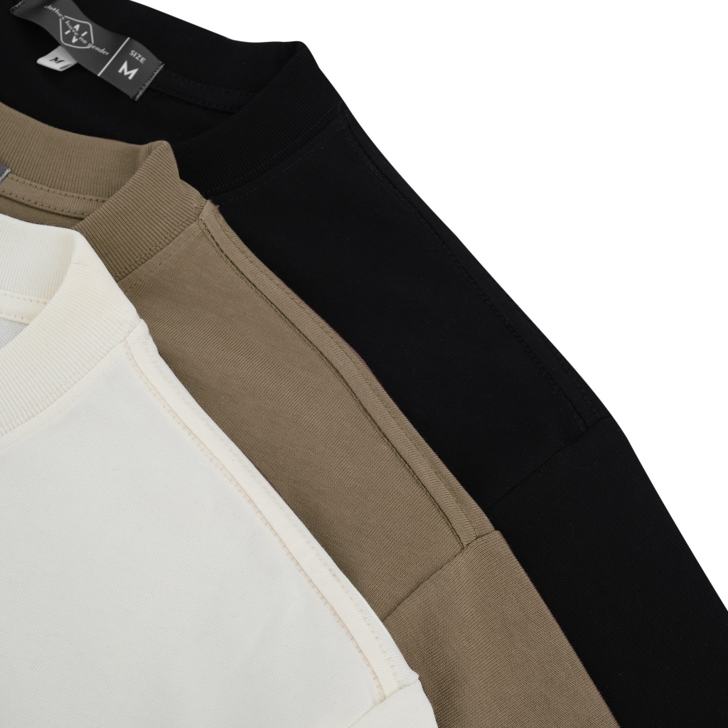 Áo Thun Trơn NOGENDER Form Oversize - Cotton 250gsm 2 Chiều