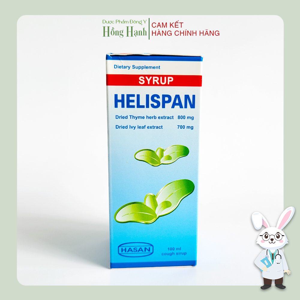 Siro Ho Helispan Hasan hỗ trợ giảm ho, bổ phế 100ml | Shopee Việt Nam
