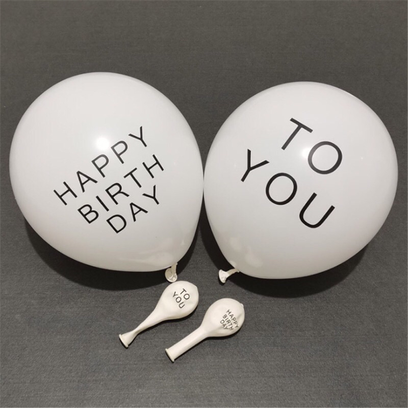 Combo 2 Bóng in chữ HPBD TO YOU