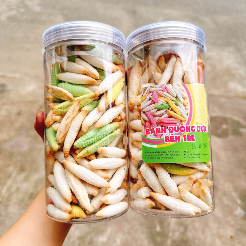 Bánh Đuôn.g Sữa Dừa Bến Tre - 1 Hộp pet 300gr