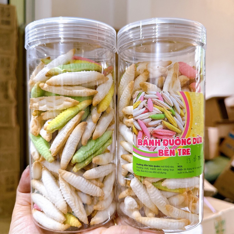Bánh Đuôn.g Sữa Dừa Bến Tre - 1 Hộp pet 300gr