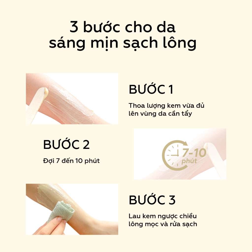Ảnh Kem tẩy lông UMIHA (85ml) chiết xuất Cúc La Mã tẩy lông cho da nhạy cảm - Tẩy lông chân, tay, nách, tẩy lông vùng kín 3