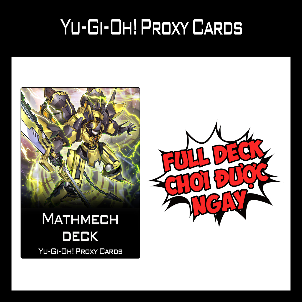 Bài YUGIOH - Mathmech Deck - Bài IN 1 MẶT (60 Cards) | Shopee Việt Nam