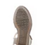 Sandal đế xuồng cao 8cm siêu êm Kosu 23002, xăng đan công sở chống thấm nước chính hãng Nhật Bản